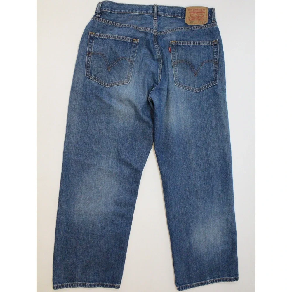 Levi's Jeans 34x29 (Tag 34x30) Blue 569 Loose Straight Fit Denim Pant Skater Y2K